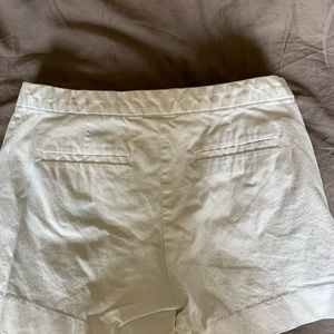 Well-loved, but still white boyfriend-fit shorts
